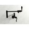 Kingston Brass KS4100DFL Wall Mount Pot Filler, Matte Black KS4100DFL - alternate 3